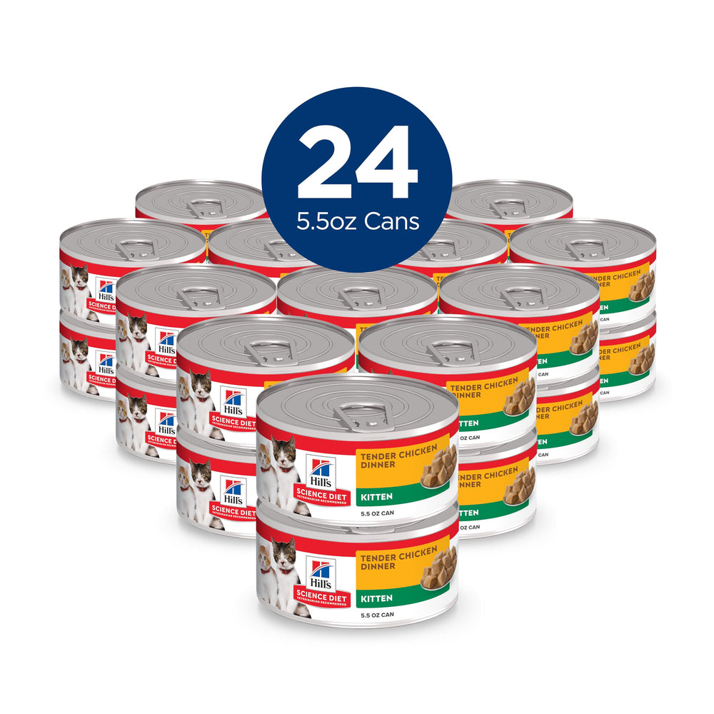 Hill's Science Diet Kitten Wet Cat Food: repas prêt dans un bol pour chaton.