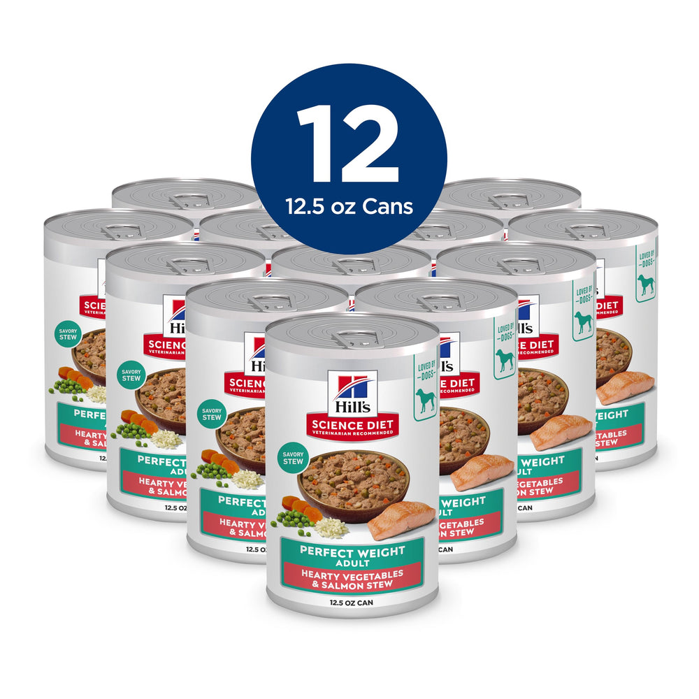Conserve pour chien Hill's Science Diet saumon et légumes protéines de qualité.