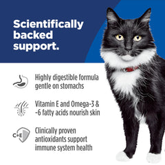 Ingrédients Hill's Science Diet: saumon et fibres prebiotiques.