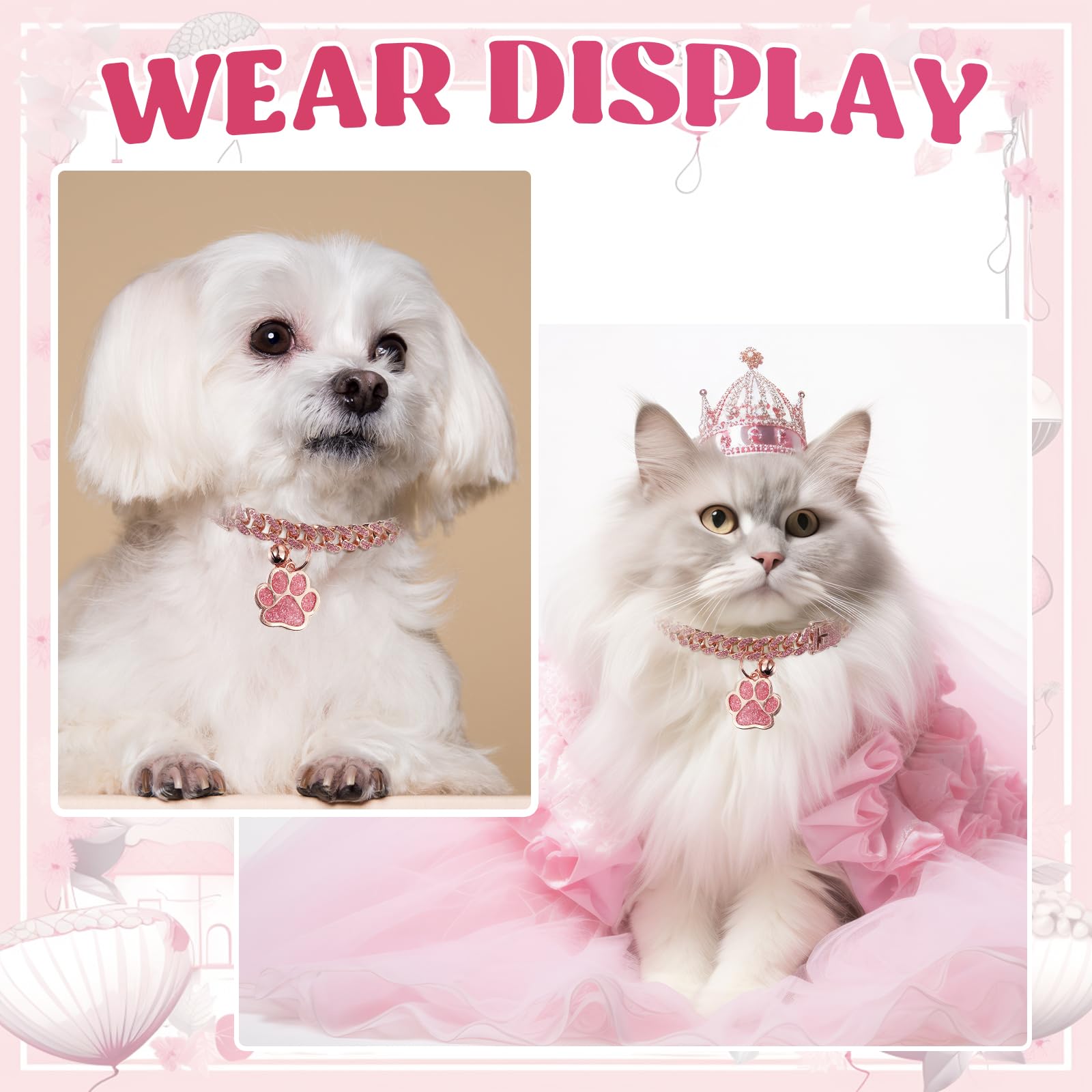 Coloris rose gold et pink Hillban, tendance chic pour chat.