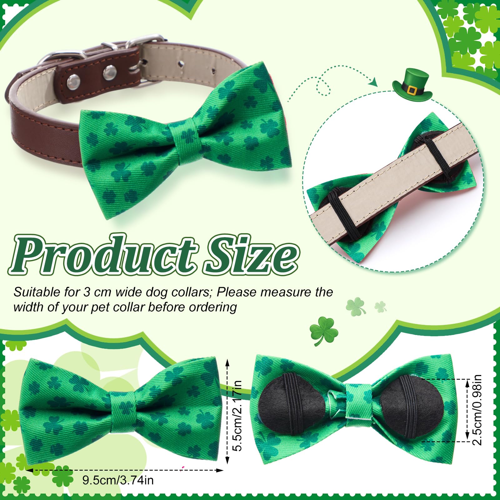 Hillban noeud-colier chien drapeau-irlandais: design coloré pour occasions.