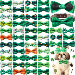 Hillban noeud-colier chien trefle: accessoire festif parfait pour photos et fetes.