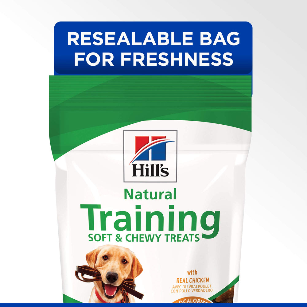 Hill's friandises d'entraînement poulet, usage en entraînement, récompense après chaque exercice.