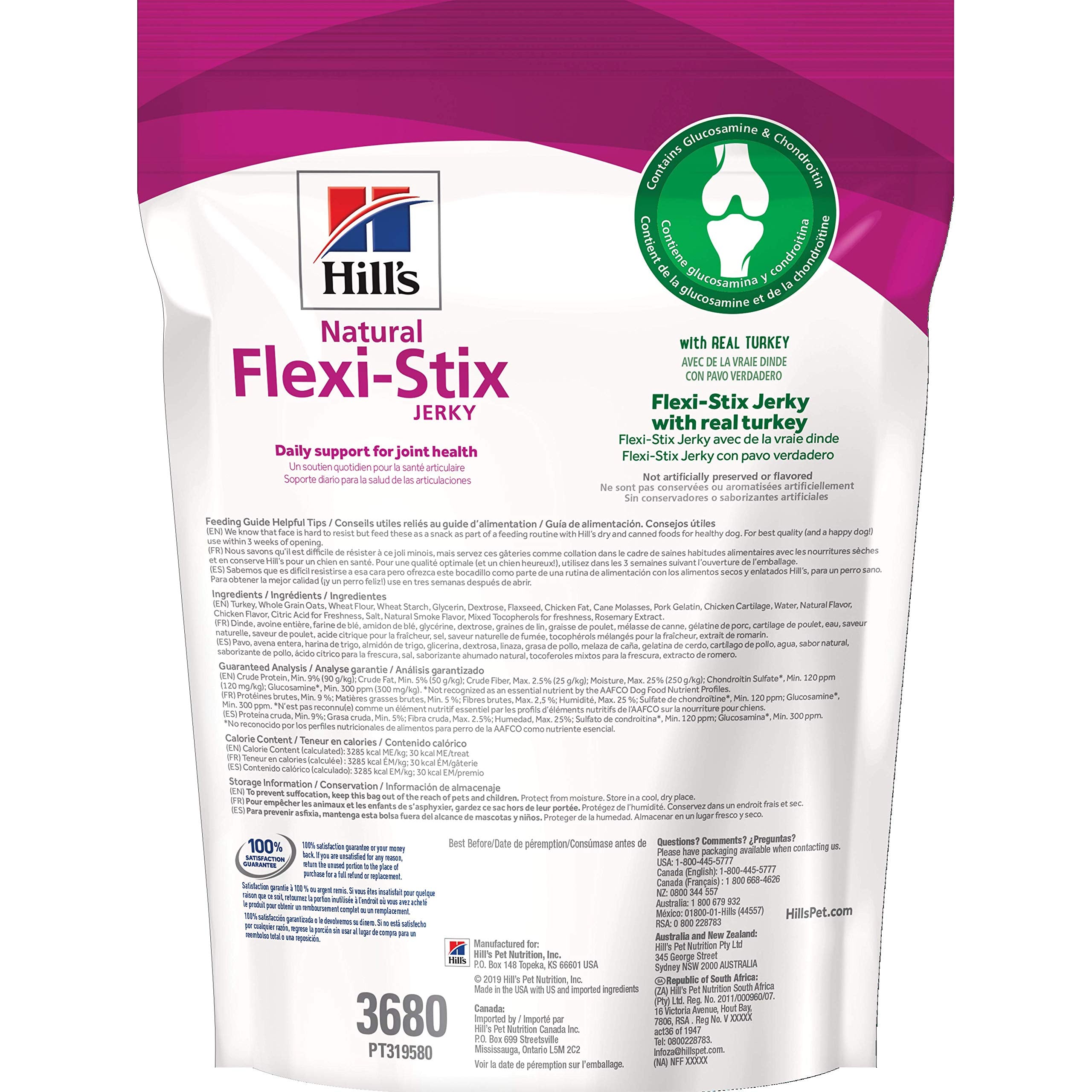 Hill's Natural Flexi-Stix friandise dinde, pièce cassée pour portions adaptées