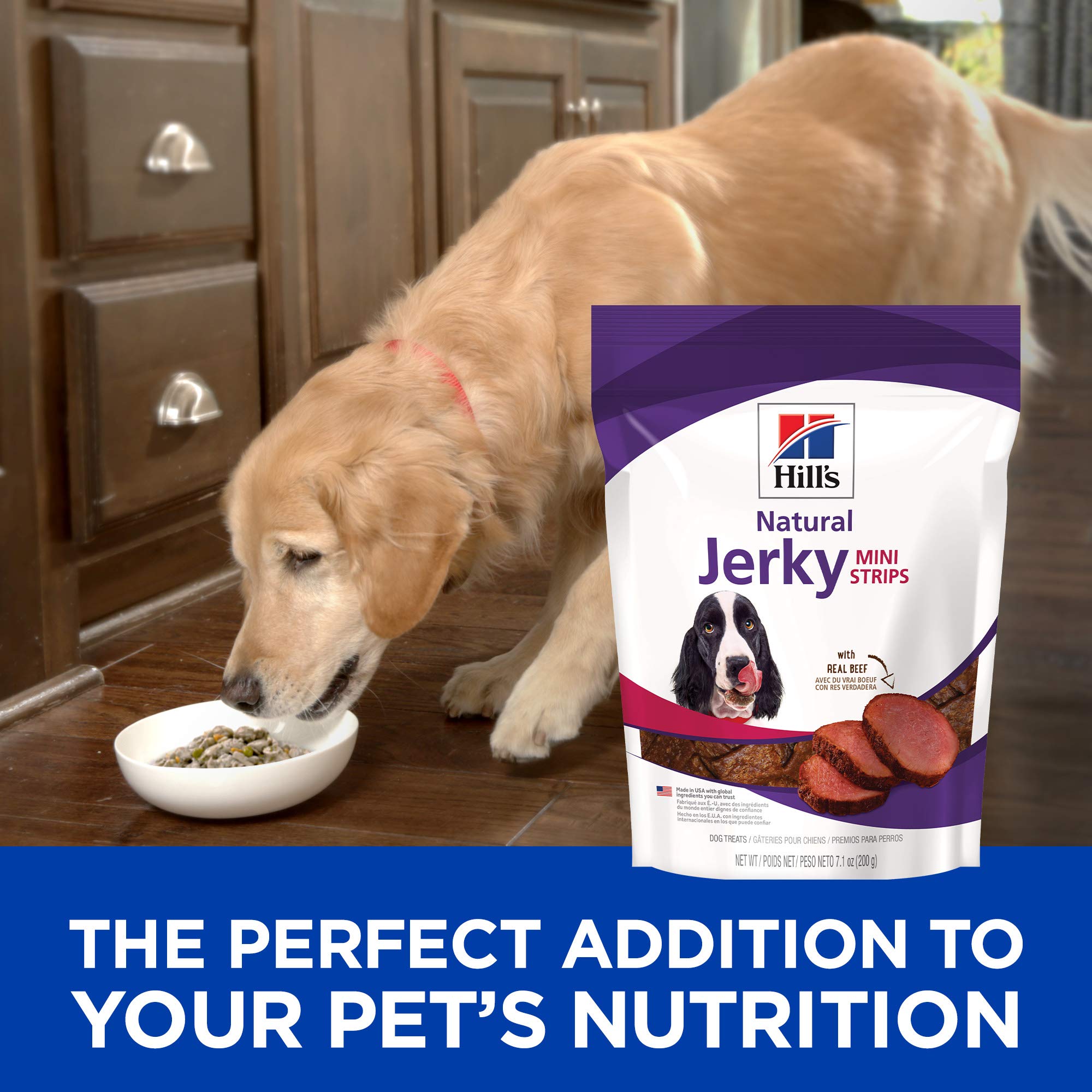 Hill's Jerky Mini-Strips boeuf texture et couleur naturelle pour récompense sûre