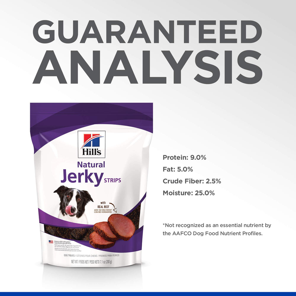 Hill's Natural Jerky Strips boeuf - idéal pour l'entraînement et les sorties.