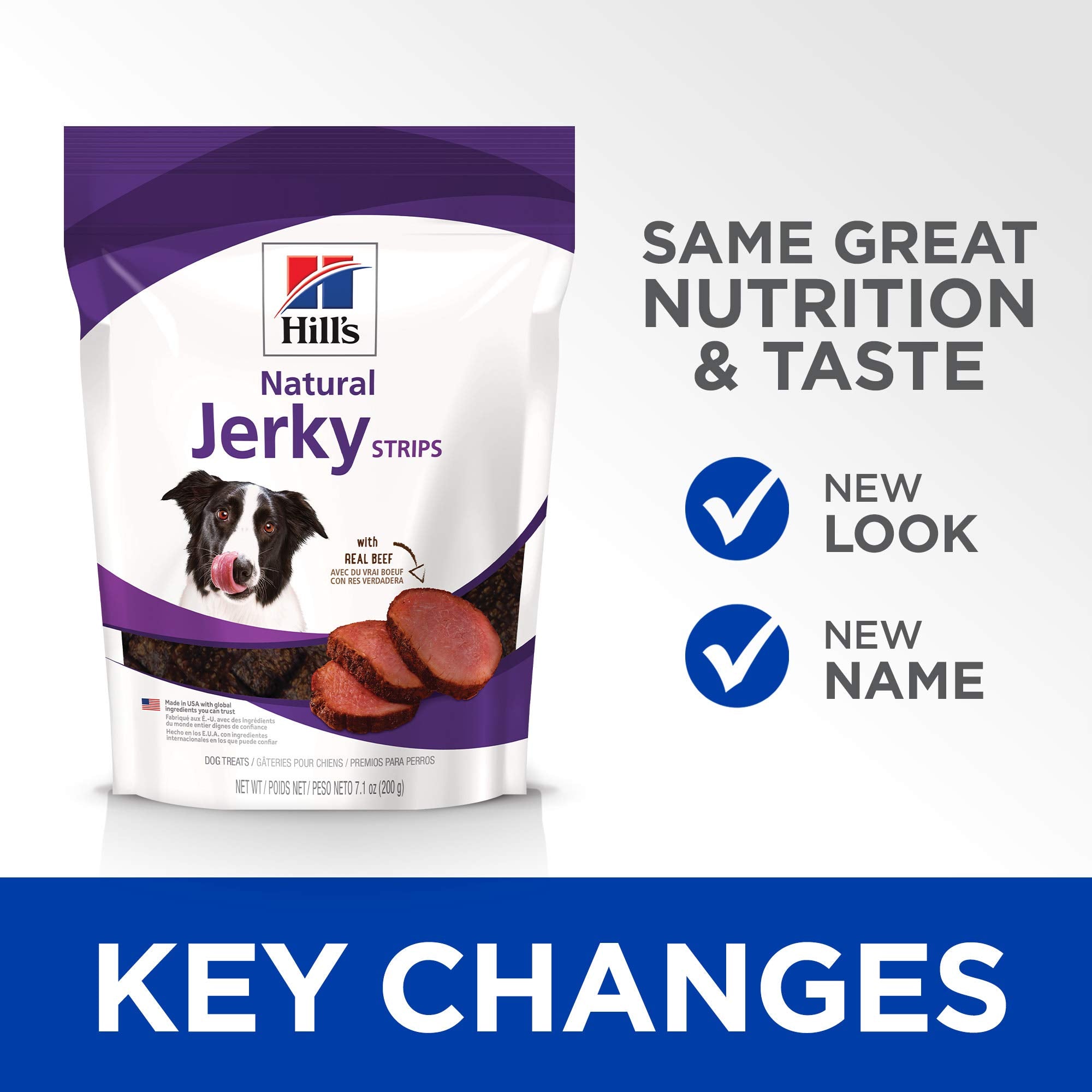Hill's Natural Jerky Strips boeuf - recommandé par les vétérinaires pour récompenser.