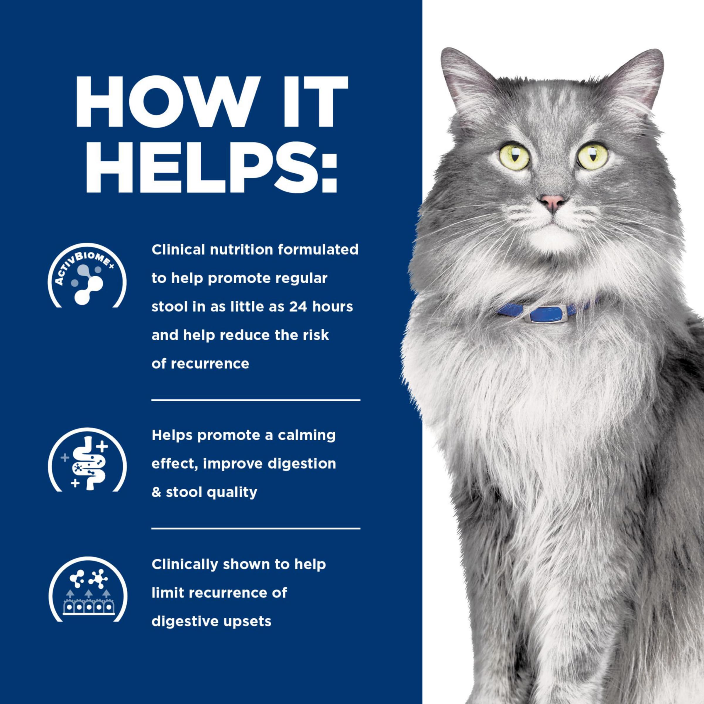 Hill's Prescription Diet Biome Stress prebiotiques chat, équilibre digestif