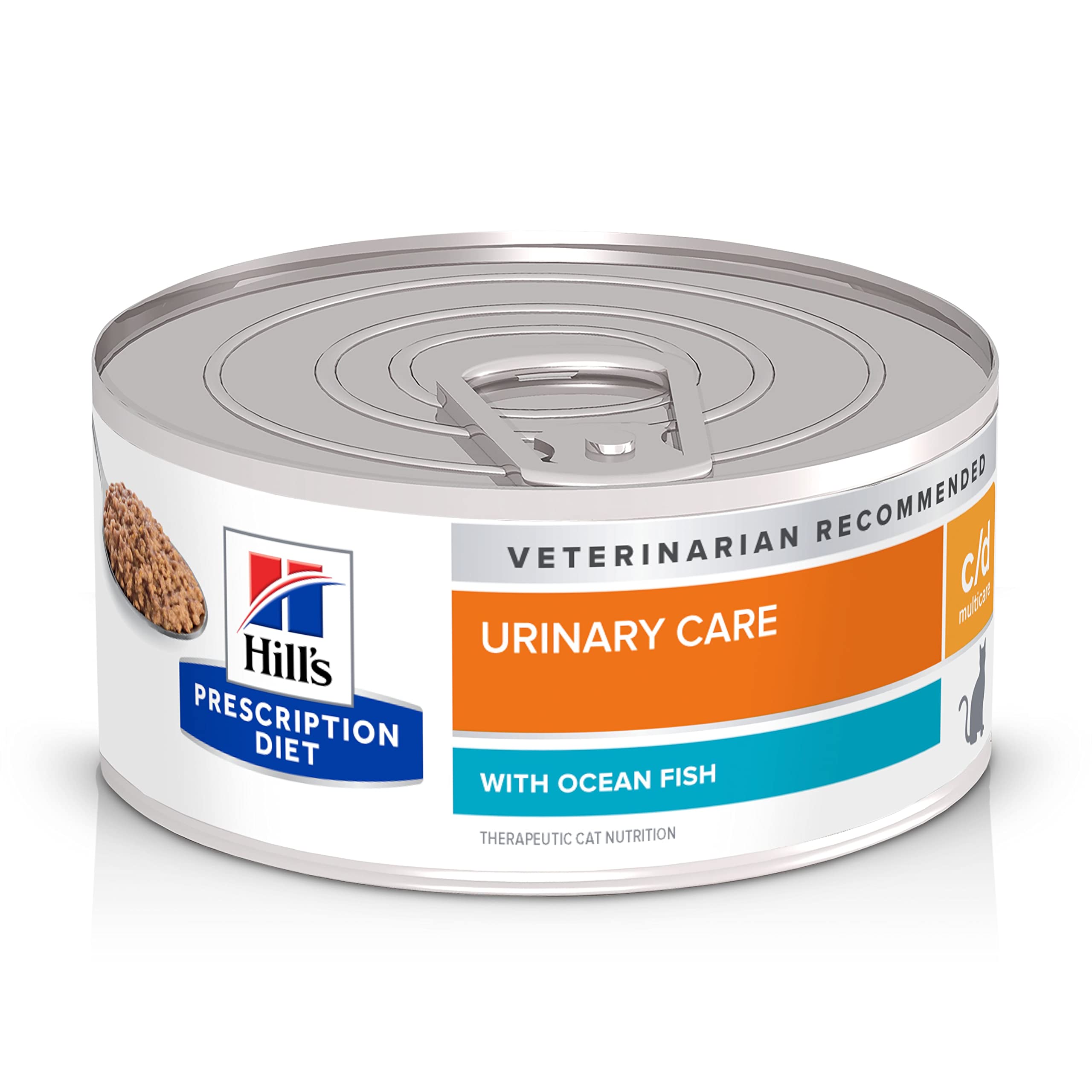 Hill's Prescription Diet c/d Multicare chat conserve poisson des oceans, texture humide et appétente