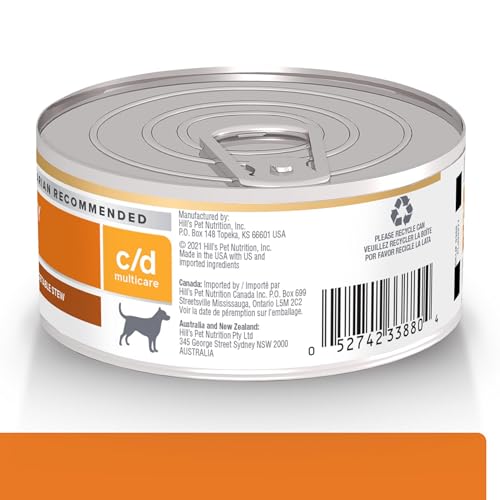 Hill's CD Multicare en conserve pour chien poulet et légumes, favorise la santé urinaire.