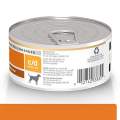 Hill's CD Multicare en conserve pour chien poulet et légumes, favorise la santé urinaire.