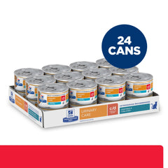 Hills Prescription Diet c/d Multicare Stress, assiette thon-légumes, soutien potentiel au bien-être urinaire.