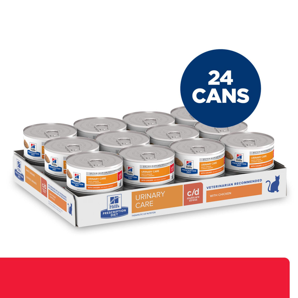 Hill's Prescription Diet c/d Multicare Stress chat poulet terrine humide, texture agréable.