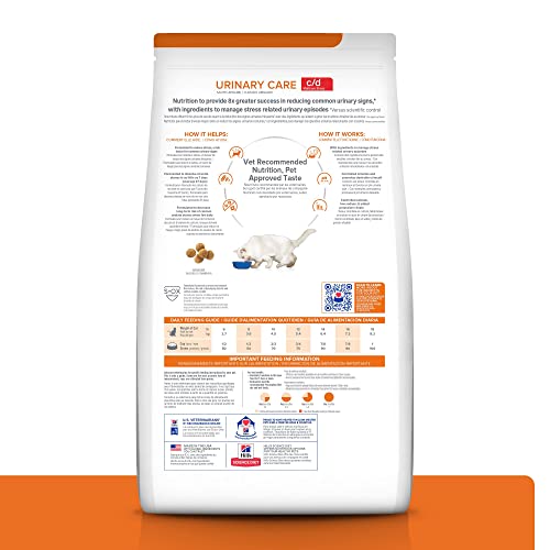 Hill's c/d Multicare Stress Urinary Care: minéraux contrôlés et nutrition adaptée.