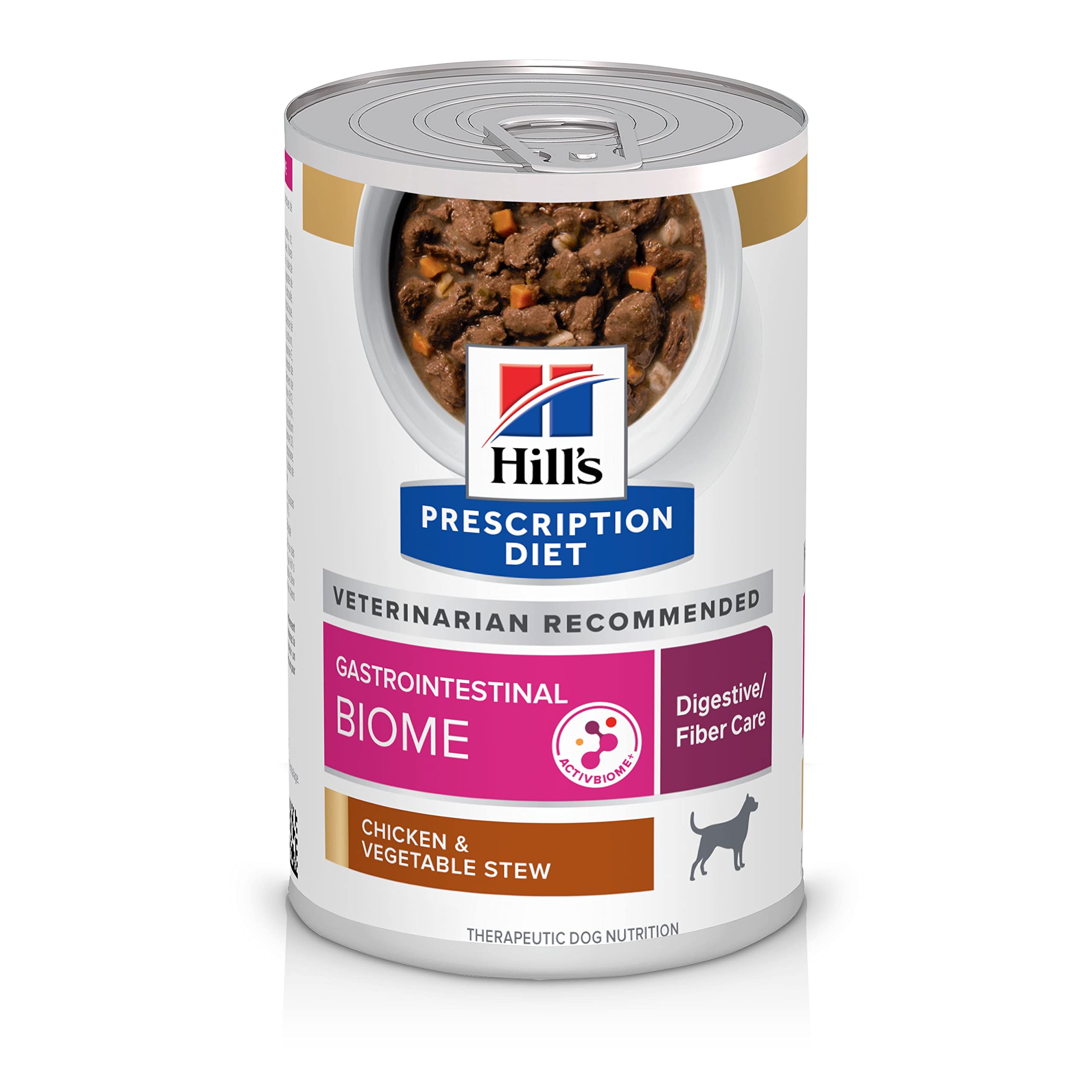 Hill's Prescription Diet Gastrointestinal Biome boite poulet et légumes, soutien digestif potentiel