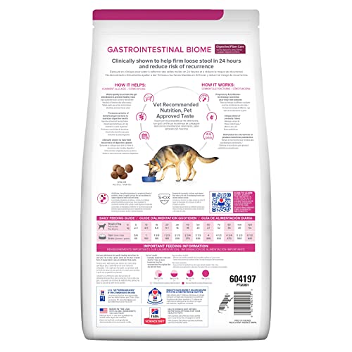 Hill's Prescription Diet Gastrointestinal Biome, emballage-sachet fermé, conservation facilitée.