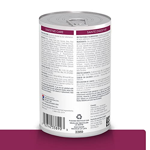 Hill's i/d étiquette informations nutritionnelles et usage vétérinaire