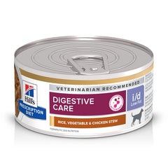 Nourriture humide Hill's i/d poulet et riz facilitant la digestion.