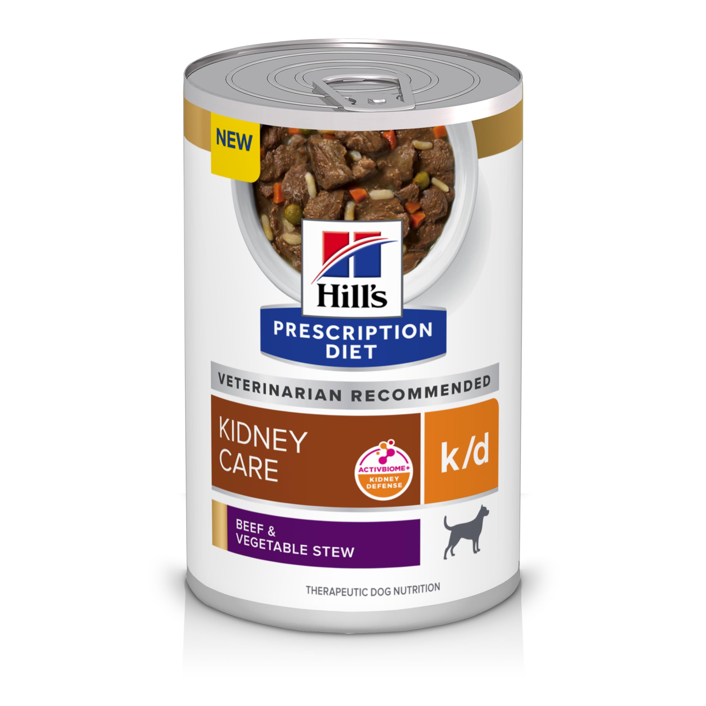 Hill's k/d Soin des Reins en conserve boeuf et légumes, soutien rénal potentiel.