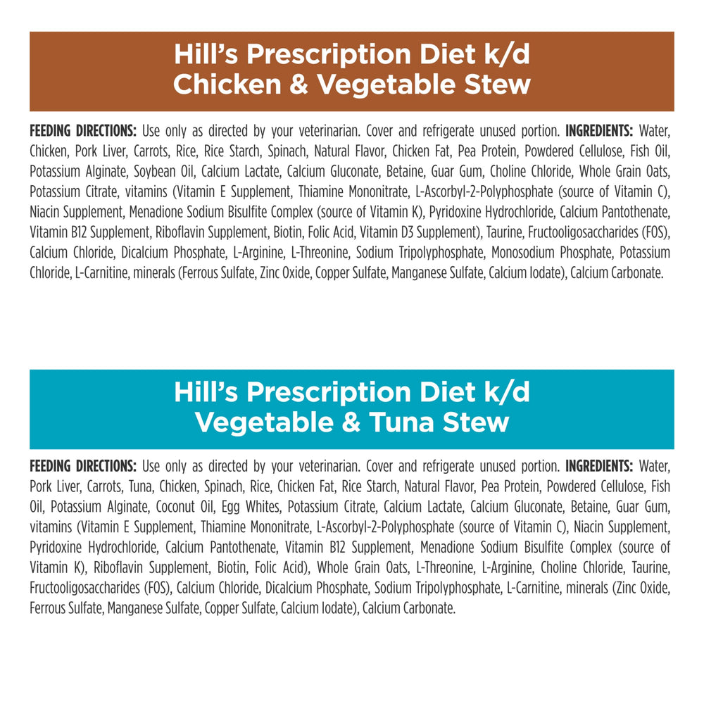 Kit Découverte Hill's k/d pour chats: tester diverses saveurs et textures