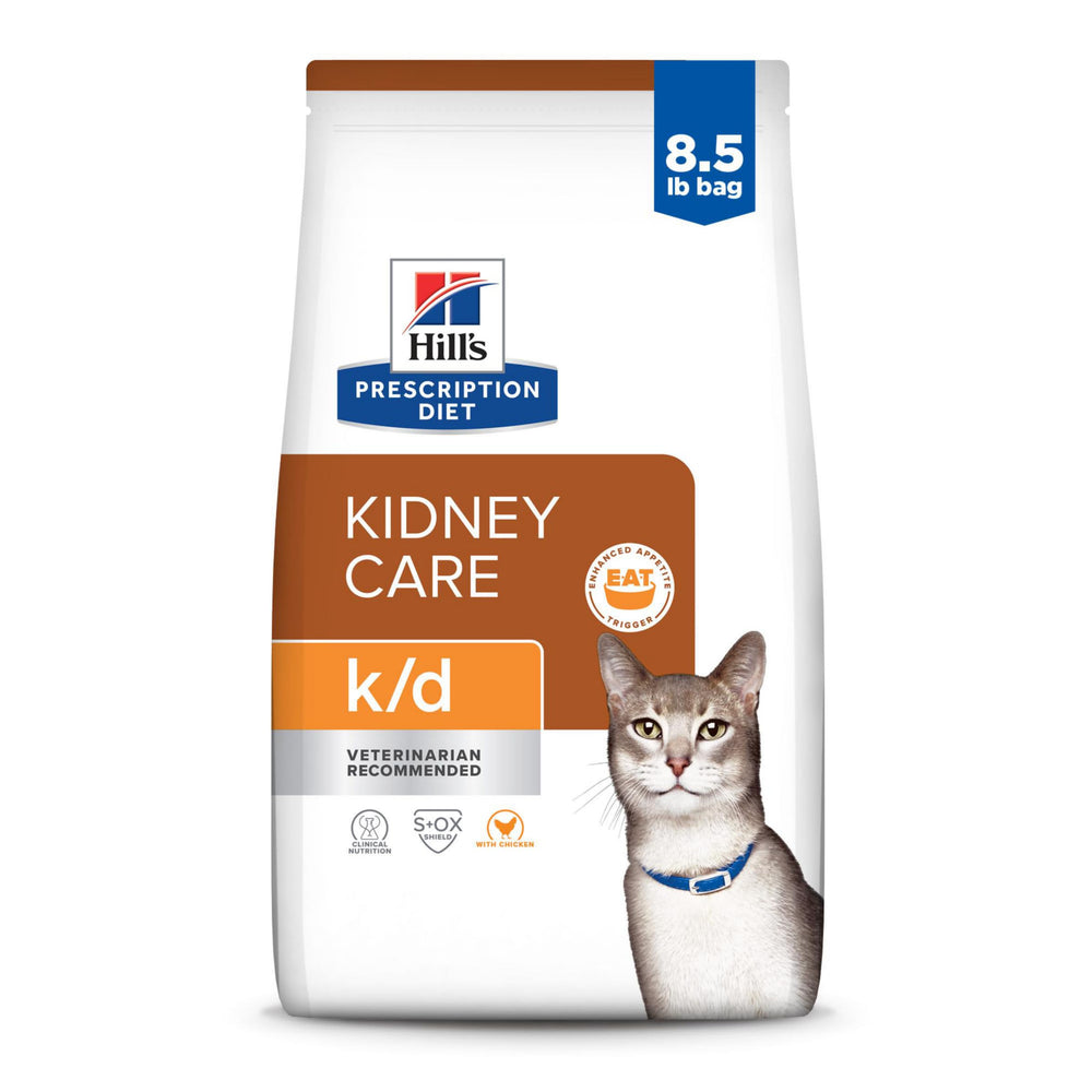 Hill's Prescription Diet k/d chat poulet sac kg3-85, emballage pratique et prêt à utiliser.