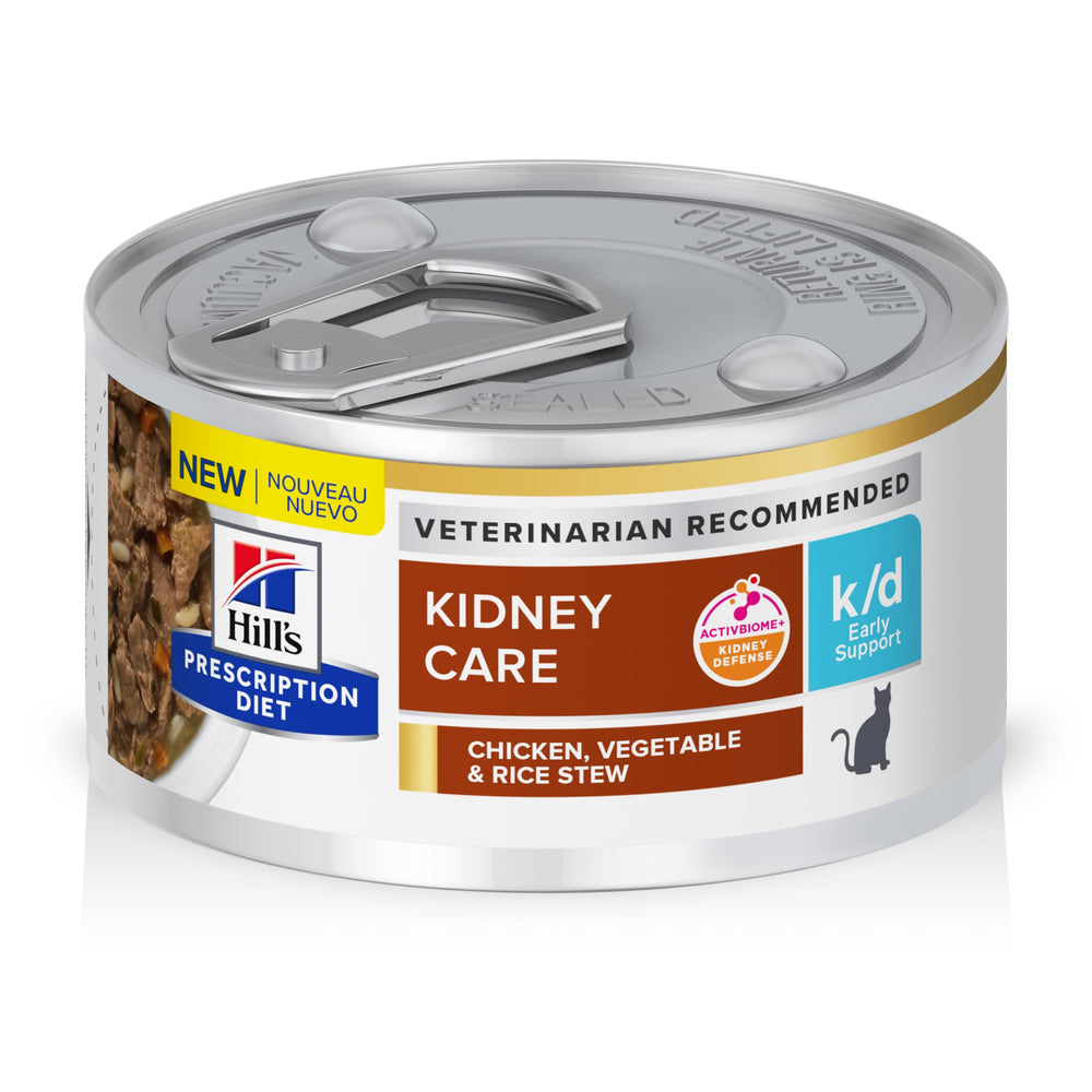 Hill's Prescription Diet k/d ragout poulet et légumes, soutien rénal potentiel pour chat