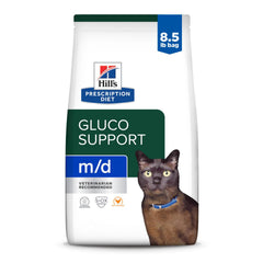 Hill's m/d GlucoSupport croquettes poulet pour chat et bénéfice potentiel sur le glucose