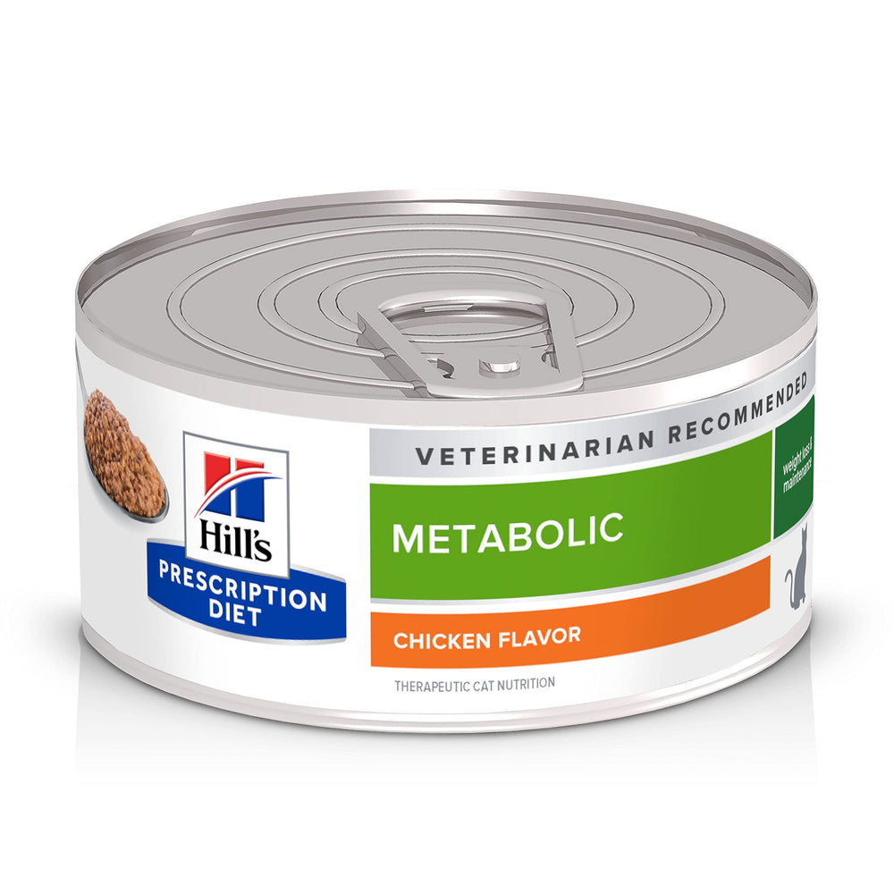 Hill's Prescription Diet Metabolic, emballage en conserve prêt à servir au chat.