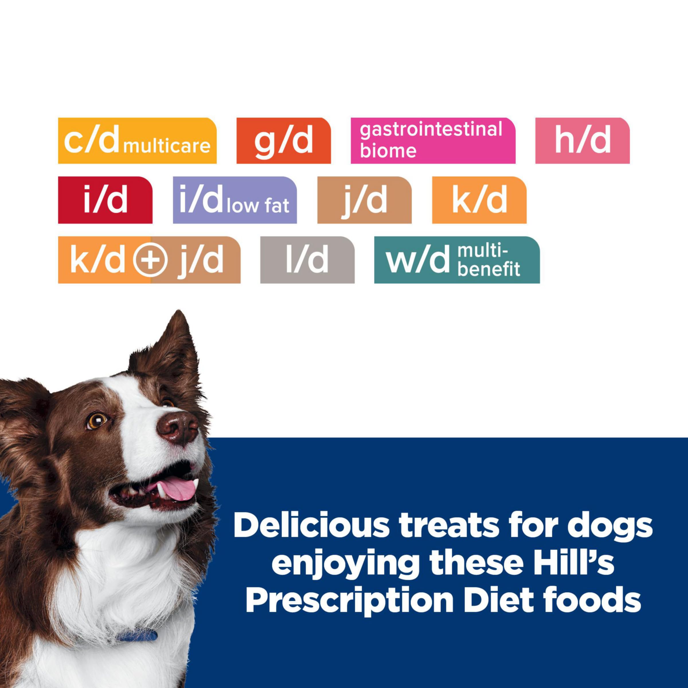 Friandises Hill's Prescription Diet pour chien: riches en fibres et satisfaisantes.