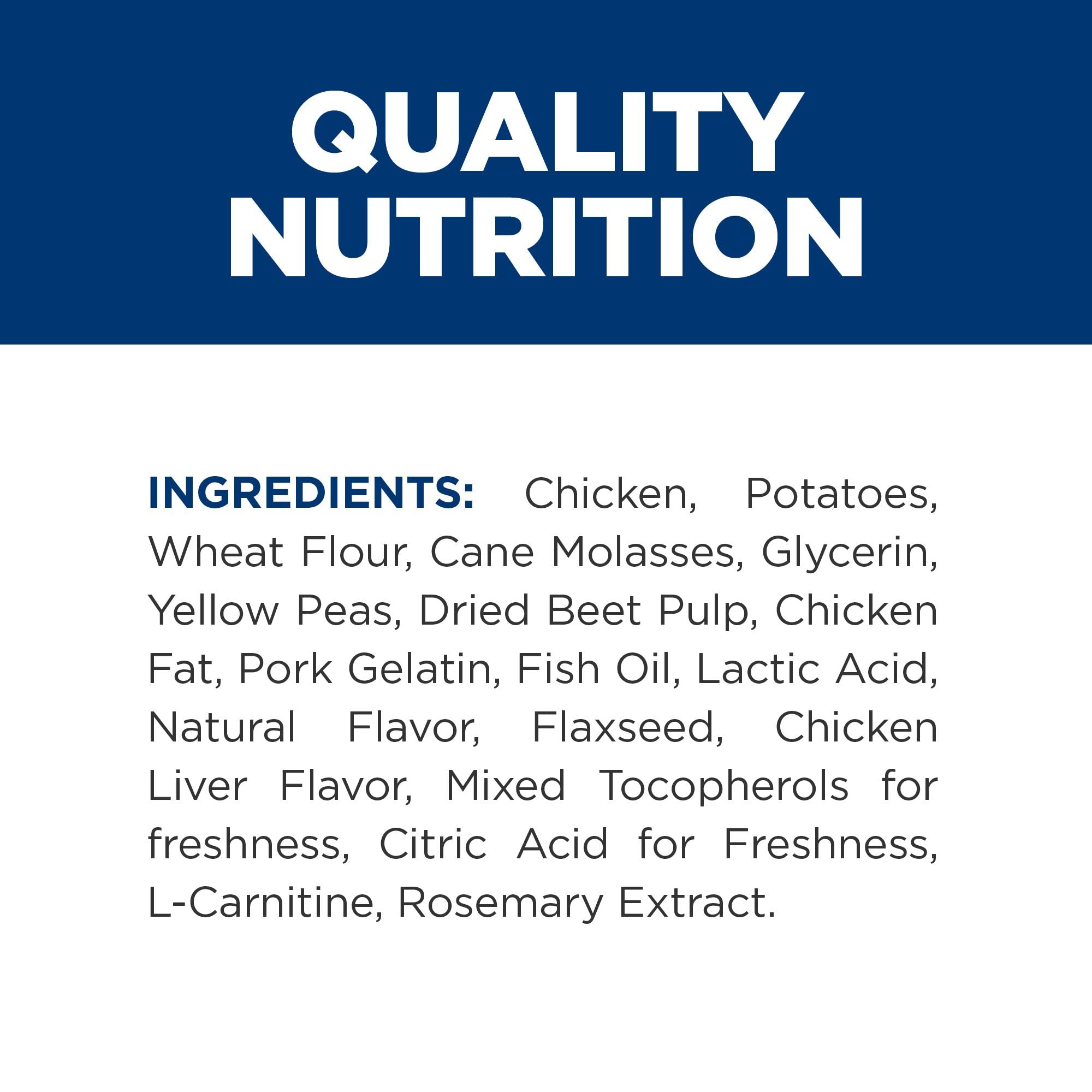 HILL'S Prescription Diet Soft Baked Chicken Treats chien acceptant la friandise.
