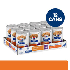 Hill's Prescription Diet u/d – emballage poulet, portion adaptée pour chien.