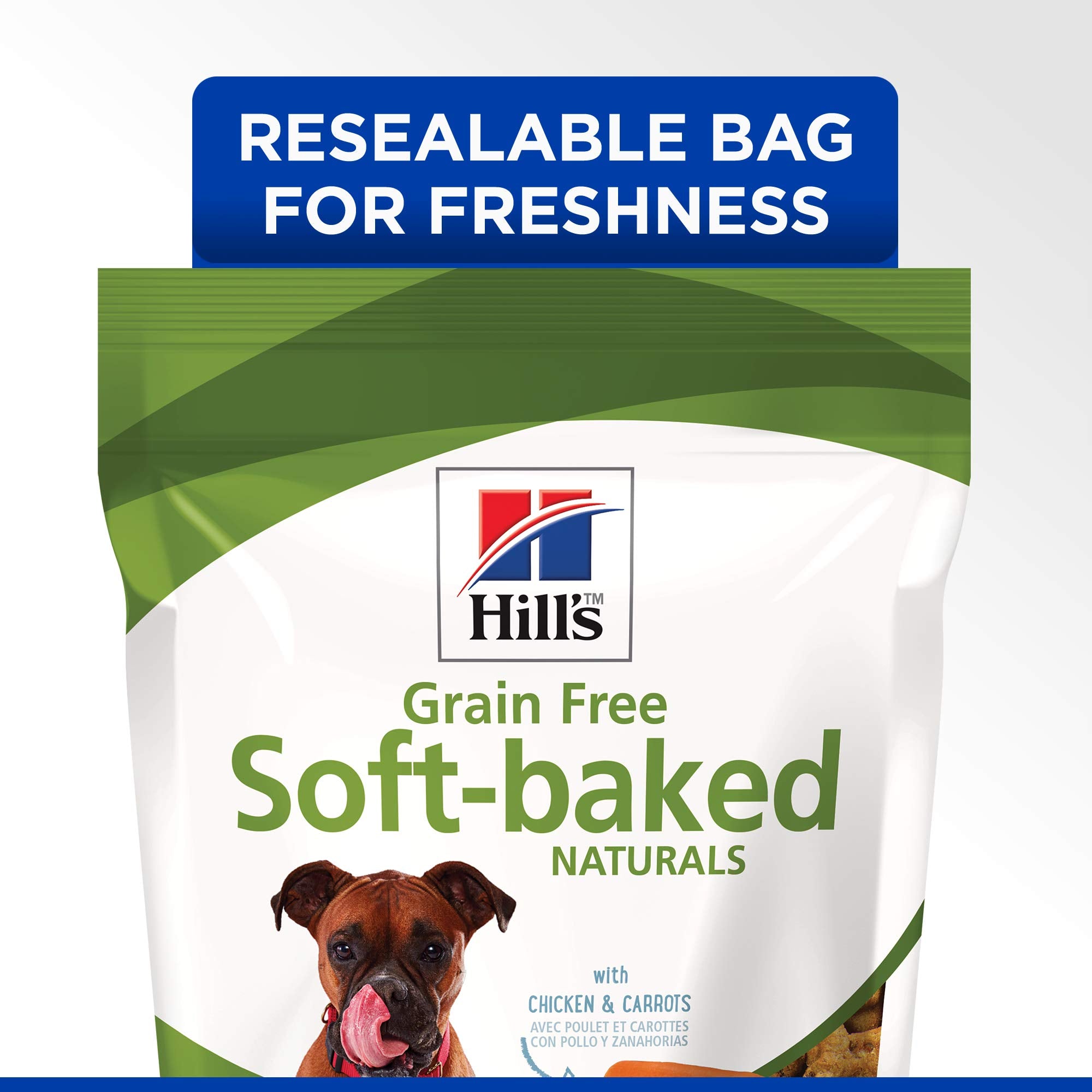 Hill's Poulet et carottes Soft-Baked Naturals, texture moelleuse idéal pour l'entraînement quotidien.