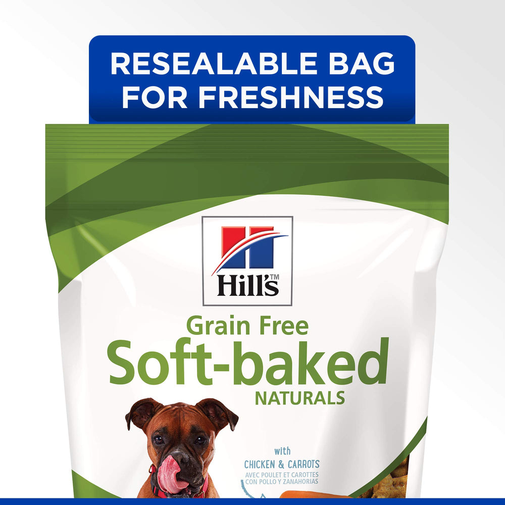 Hill's Poulet et carottes Soft-Baked Naturals, texture moelleuse idéal pour l'entraînement quotidien.