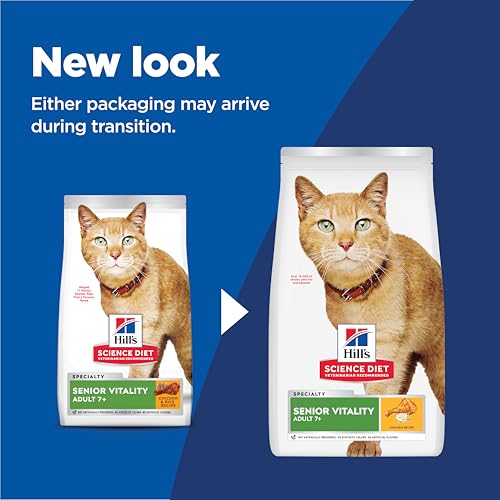 Hill's Science Diet 7+ bol-chat croquettes, repas pratique et quotidien.
