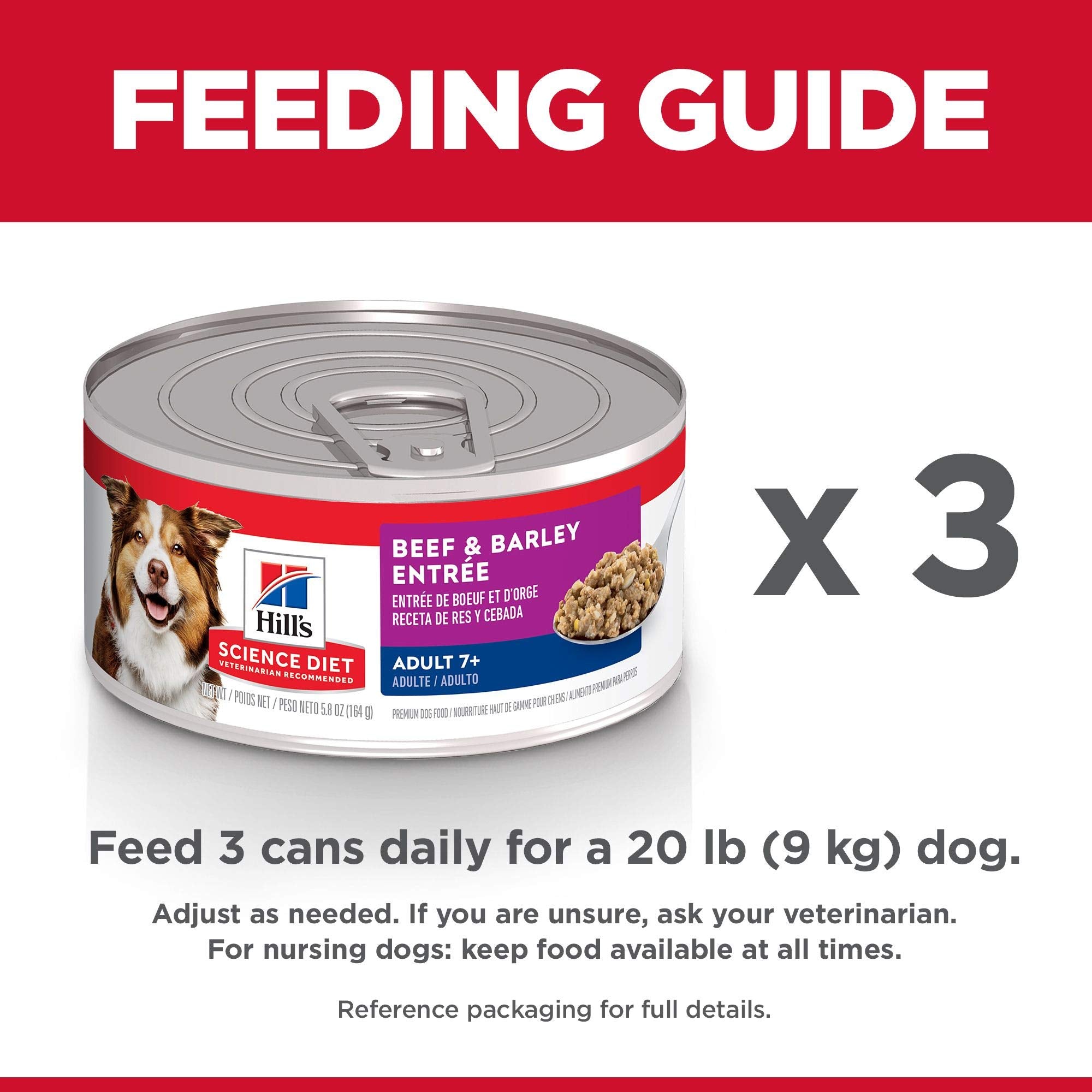 Hill's Science Diet Adult 7+ — format pratique en boîte pour repas quotidien équilibré.
