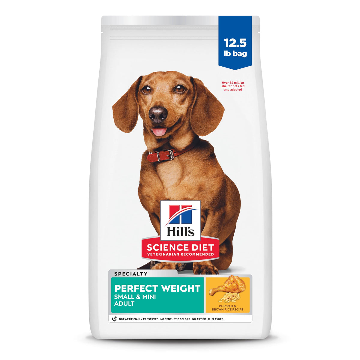 Hill's Science Diet Adulte Poids Parfait pour petits chiens, croquettes qui soutiennent le poids.
