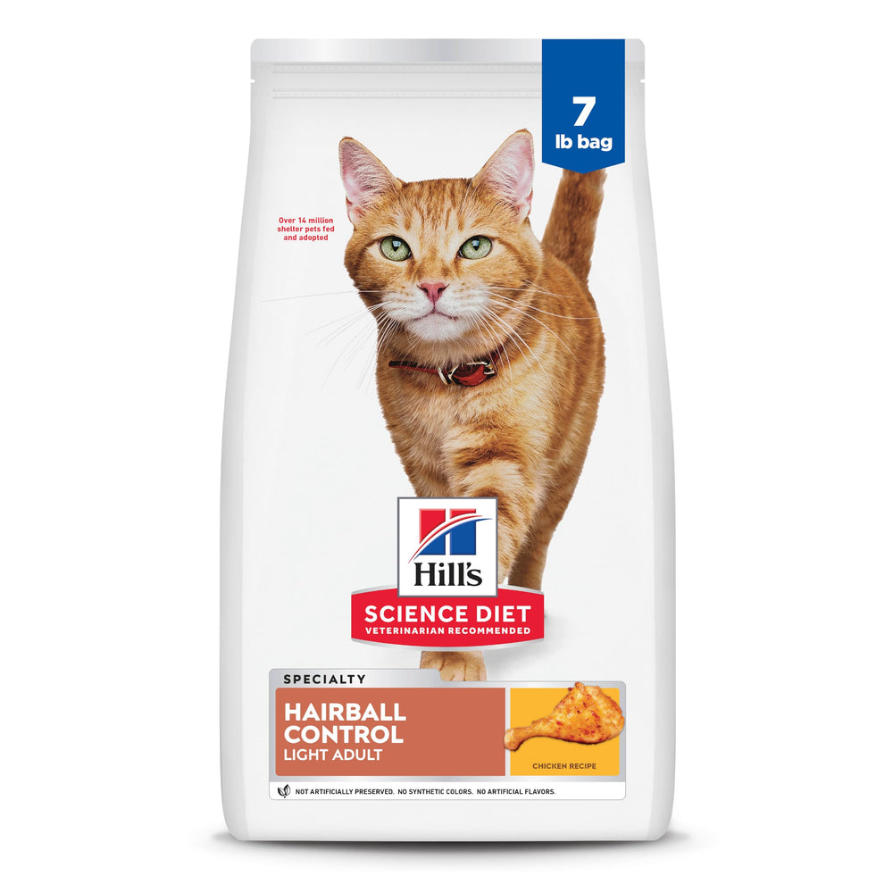 Hill's Science Diet croquettes au poulet pour chat adulte, soutien digestif.