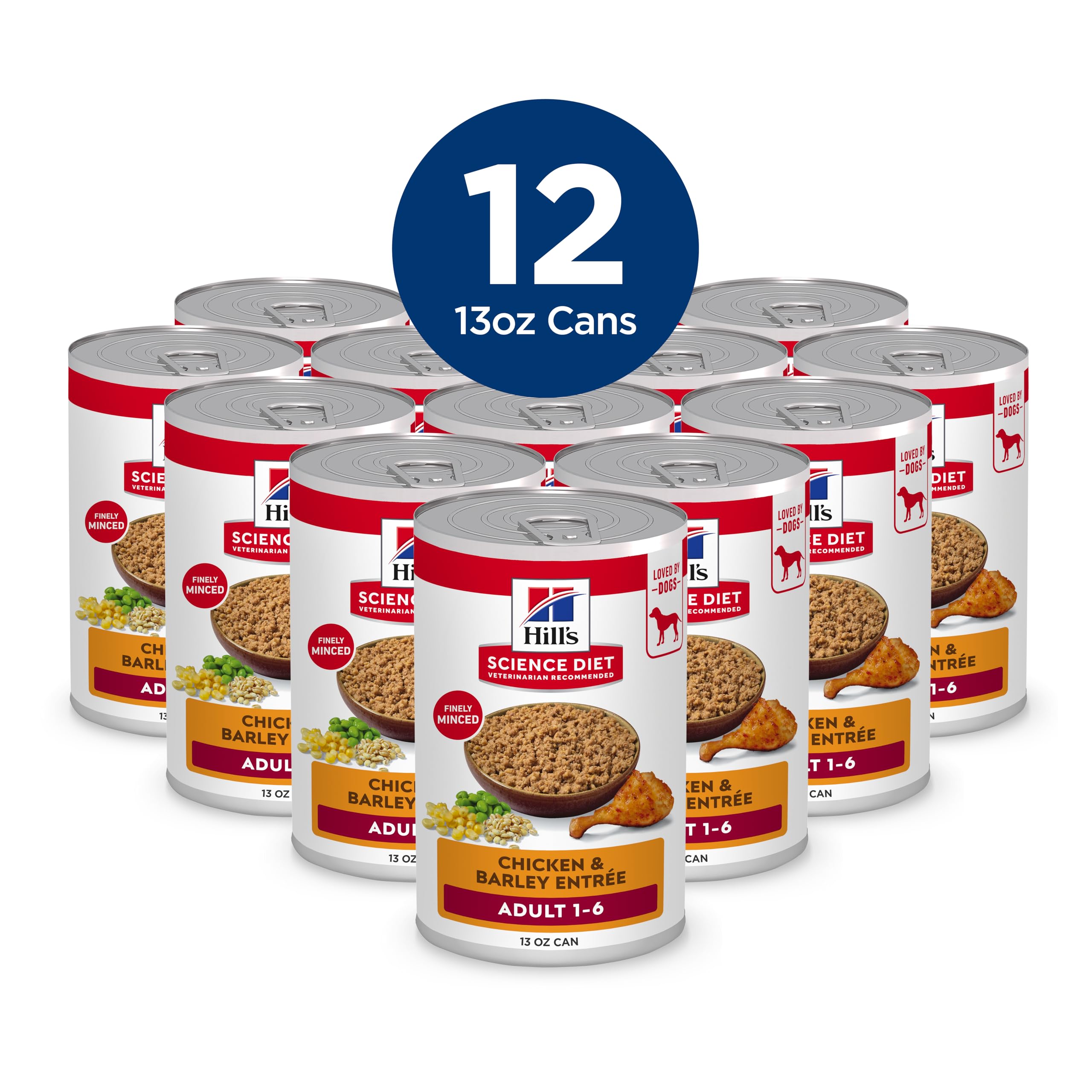 Hill's Science Diet Adulte 1-6, emballage 12 boîtes, option pratique