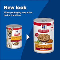 Hill's Science Diet Adulte 1-6, pate poulet et orge, repas appétissant pour chien