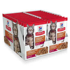 Hill's Science Diet Adulte 1-6 – sachet poulet et foie pour chat, repas pratique et équilibré