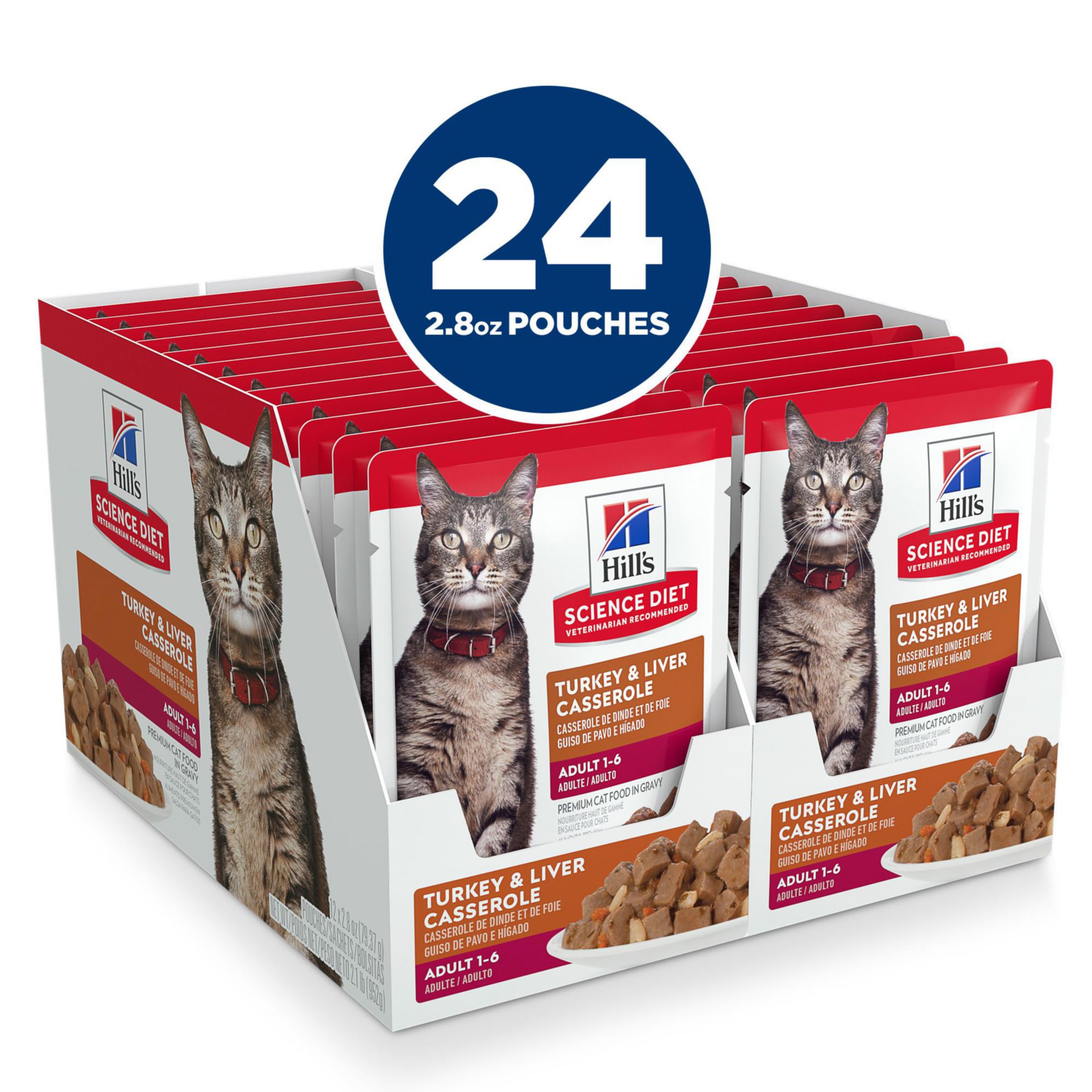 Hill's Science Diet Adulte 1-6 – sachet poulet et foie, sauce onctueuse pour chat