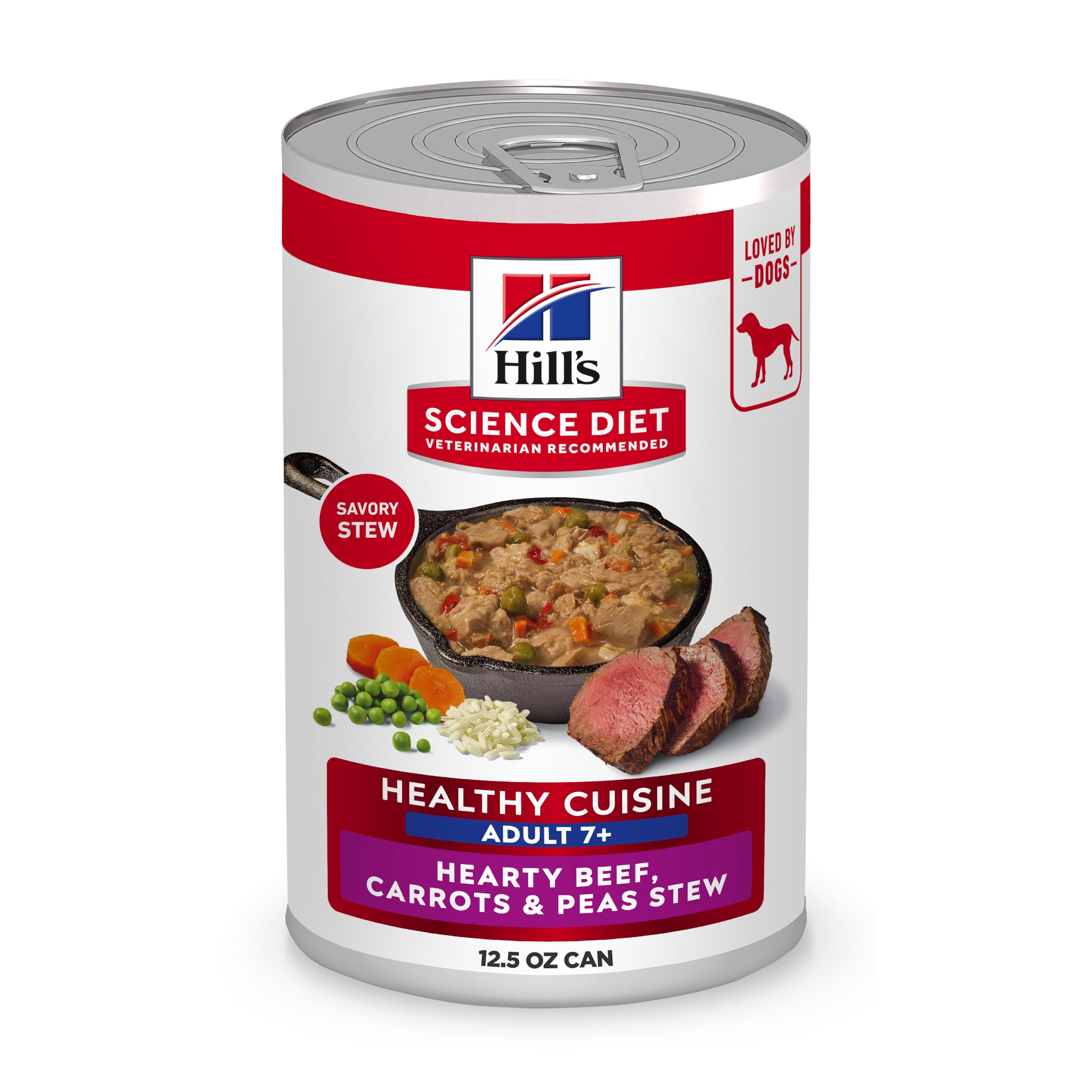 Hill's Science Diet Adulte 7+ Boeuf et Légumes – repas complet et appétissant.