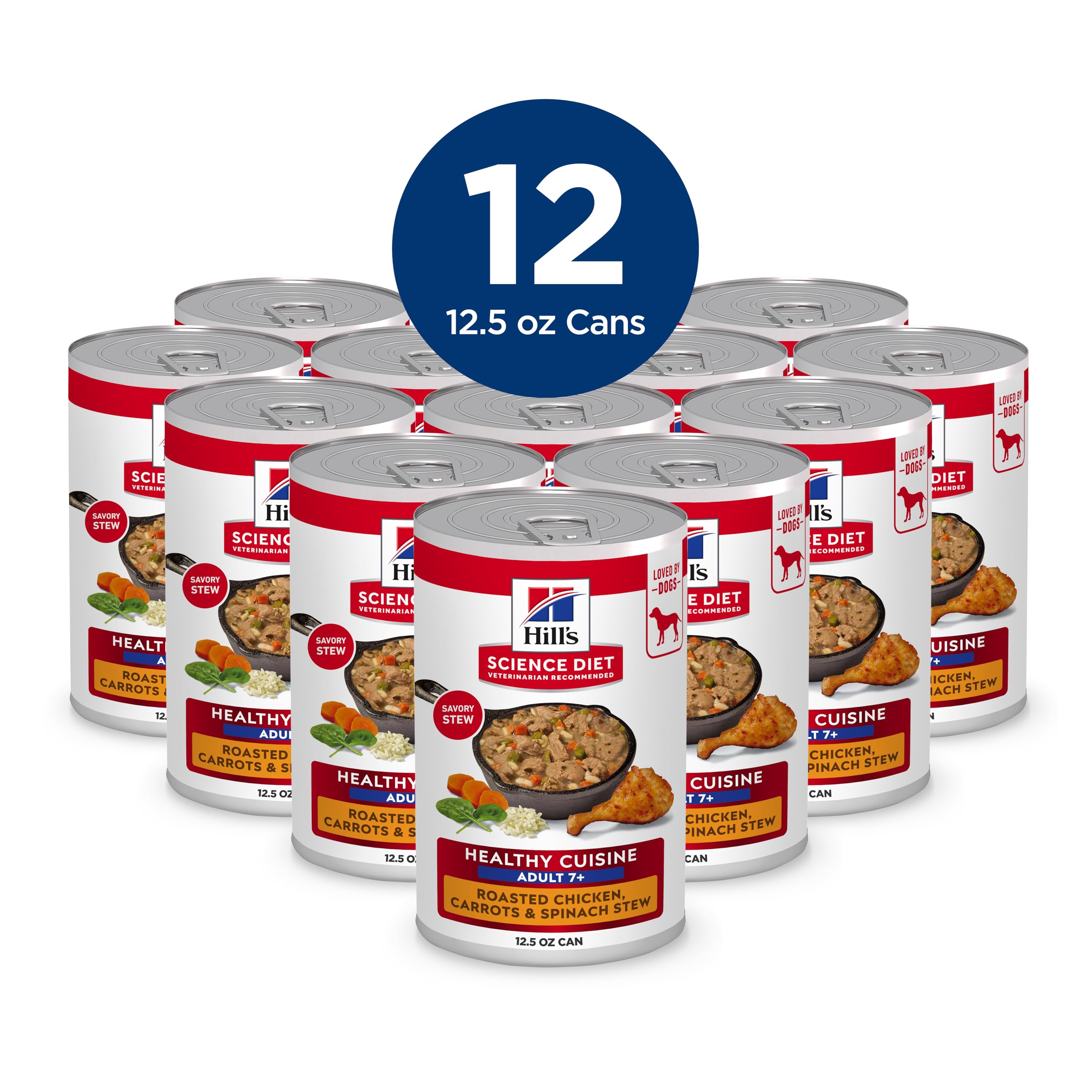 Hill's Science Diet Adult 7+ bol ragoût poulet carottes epinards — repas pratique et savoureux