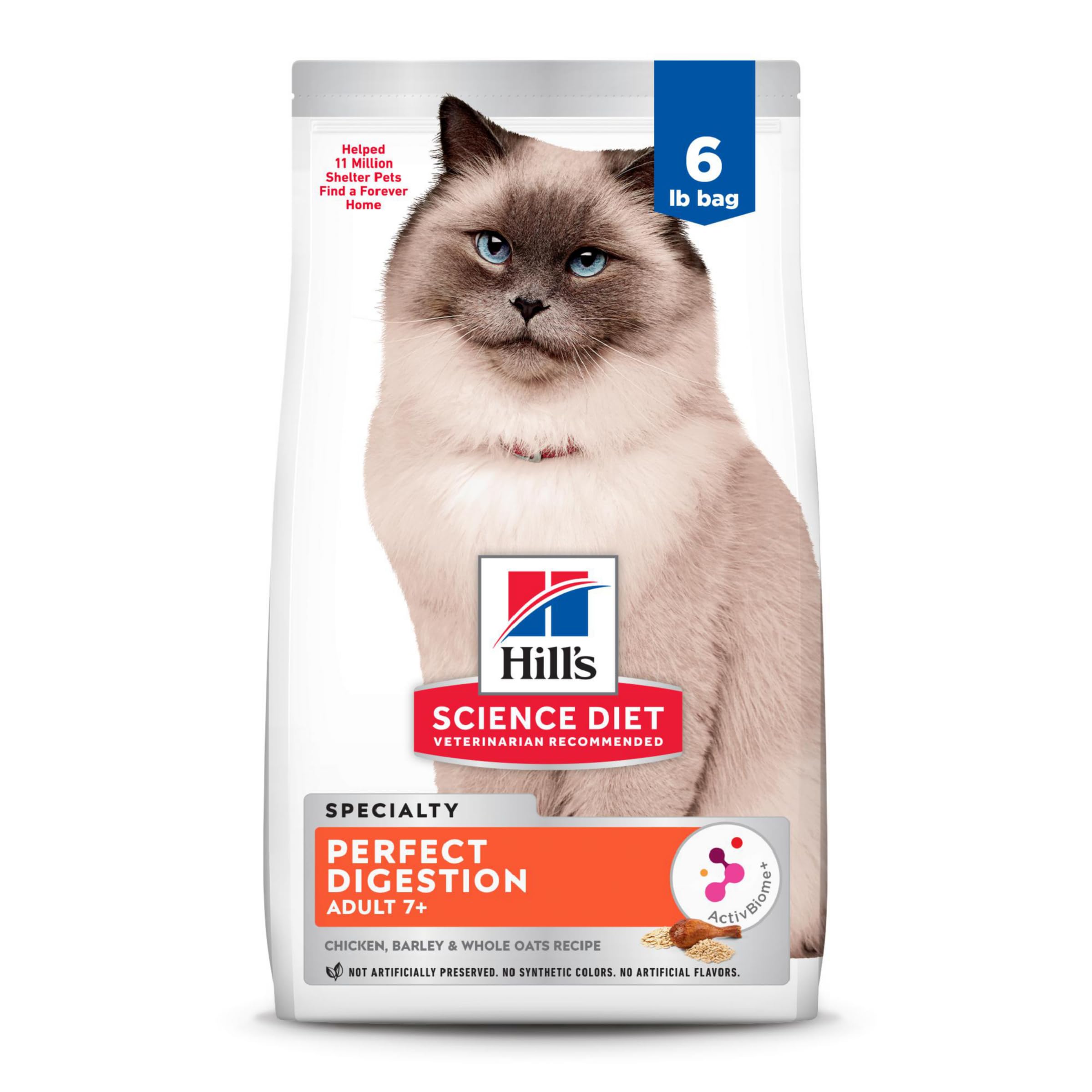 Hill's Science Diet Adulte 7+ emballage chat poisson - sac pratique 2,72 kg