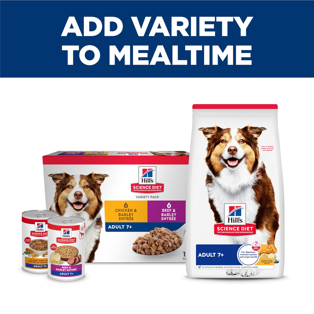 Repas humide pratique pour l’alimentation quotidienne des chiens âgés.