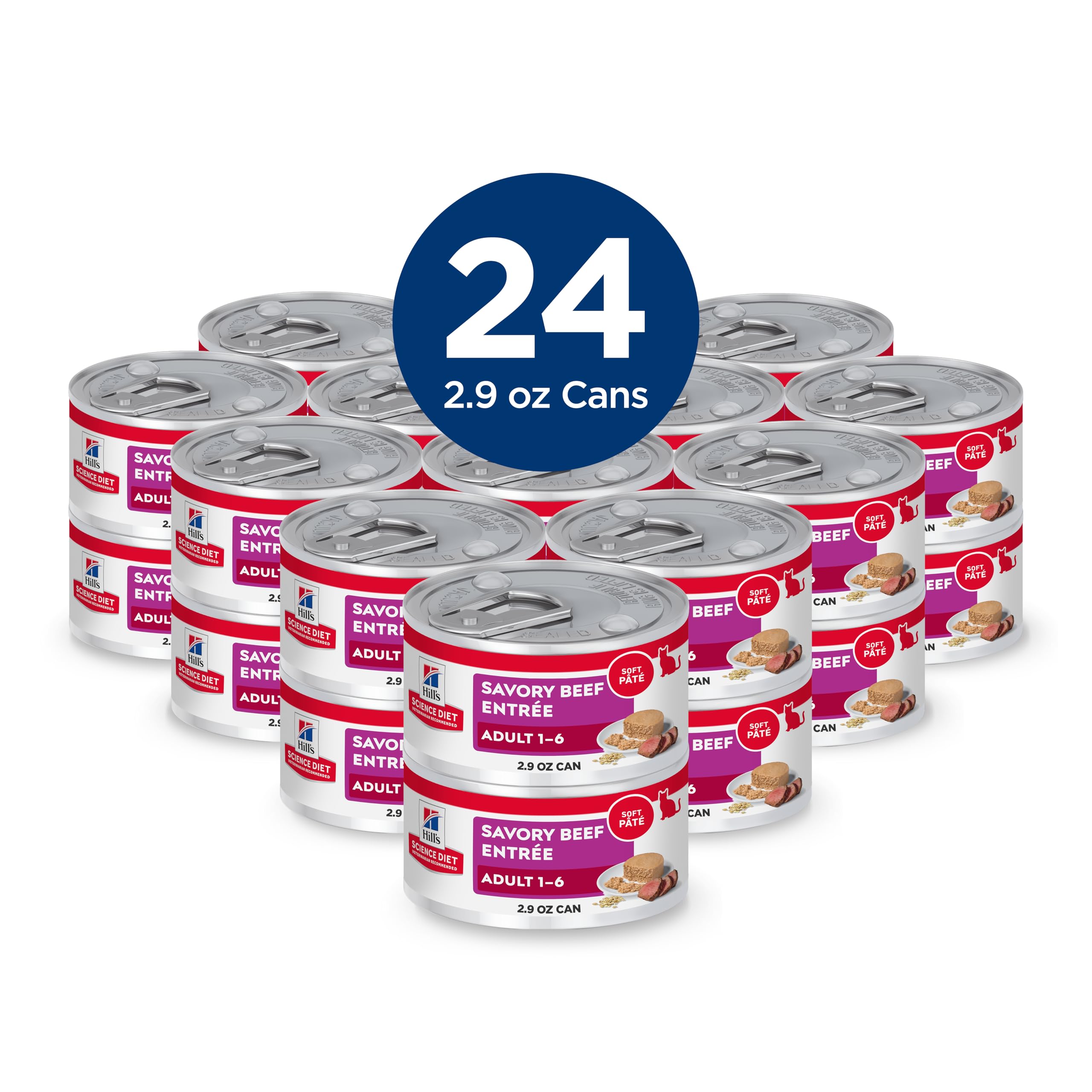 Hill's Science Diet Adulte Boeuf Mince, portion prête à servir, pratique pour le repas.