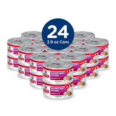 Hill's Science Diet Adulte Boeuf Mince, portion prête à servir, pratique pour le repas.