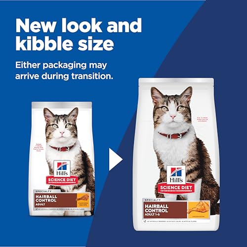 Hill's Science Diet croquettes au poulet pour chat, favorisent un pelage sain et éclatant.
