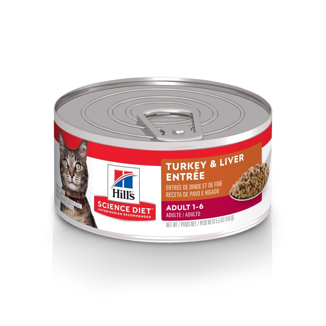 Hill's Science Diet Adulte Dinde-Foie en boîte, soutien du maintien musculaire.