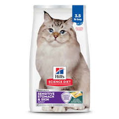 Hill's Science Diet Adulte Estomac Sensible Peau granulés Pollock pour digestion douce.